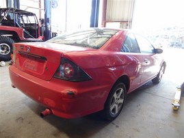 2004 Honda Civic VP Red Coupe 1.7L MT #A22497